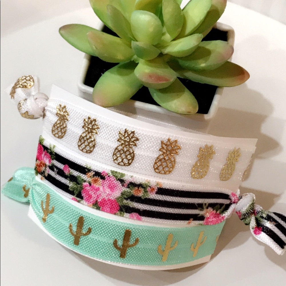 ❤️Cute❤️ No Pull Trendy Pattern Hair Ties